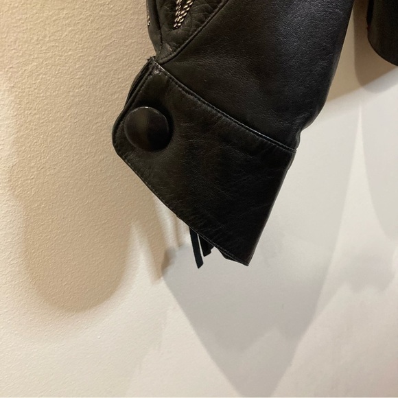 CLAUDE  MONTANA Sz 40 Fall/Winter 1984 Lambskin Leather Western Fringe Jacket - Picture 7 of 16